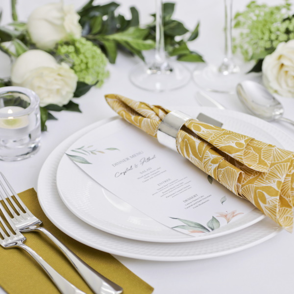 Lavessa® Living - 50PK Gold Napkins for Wedding Reception