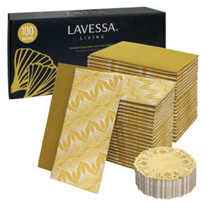 Gold Luncheon Napkins Bulk (50)